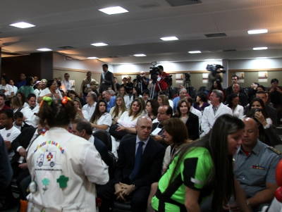 A coletiva de lançamento da campanha reuniu toda imprensa mineira no Hospital João XXIII